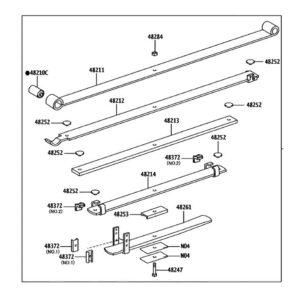 Paquete de elásticos - Toyota Hilux