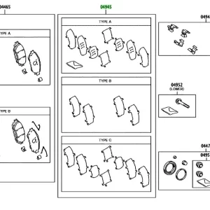 KIT DE CUÑAS ANTICHIRRIDO DELANTERO TOYOTA